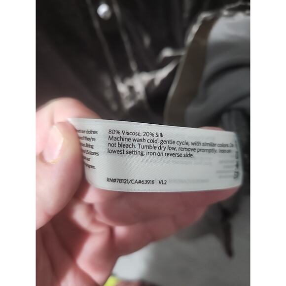 NWT Eileen Fisher Fine Jersey Classic Collar Long Sleeve Shirt Sz L F2vl2-t5786m - Picture 5 of 8